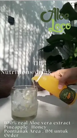 Varian Aloe Loco yang pas untuk sahur , Aloe Loco Borneo. 100% bahan bahan alami. Lidah buwya yang kaya kandungan air dan nutrisi membantu tubuh agak tetap terhidrasi. Extract nenas dan madu menambah energi unyuk beraktifitas seharian. segar, bernutrisi, alami, rasa dan teksture lembut aroma wangi dari buah nenas dan extract lidah buaya yang lembut. IDR 25.000,' / botol DM untuk pemesanan a Pontianak area  #aloeloco #aloevera #healthydrink #rawjuice #fresh #sahur #puasa #Ramadan #2024 #vegan #nutrisi 