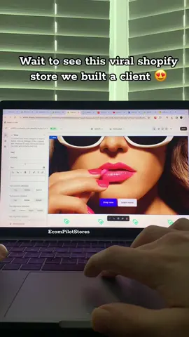 Wait to see this viral shopify store we built out client!! #shopifypartner #webdesign #dropshipper #ecommerce 