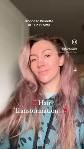 Ive been blonde for so long i forgot what it looks like to be my natural hair color. I have sooo many greys now that blonde alwats camouflaged it. Do i look younger? Guess my age and be nice 😅😅.  #hairtransformation #blondetobrunette #brunettegirl #millenialsoftiktok 