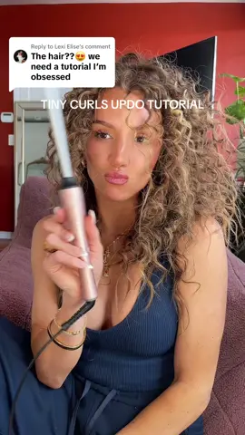 Replying to @Lexi Elise curls are from yesterday so a little frizzy but even more volume- Just touched it up a bit and made a little messy bun up do out of it. Curls for the gurls🫶🏻 @FARERY #tinycurlingwand #hairtutorial #messybuntutorial #tinycurls #tinycurlingiron #hairstyle #hairtutorial #dirtyhairstyle #updos #smallcurls 