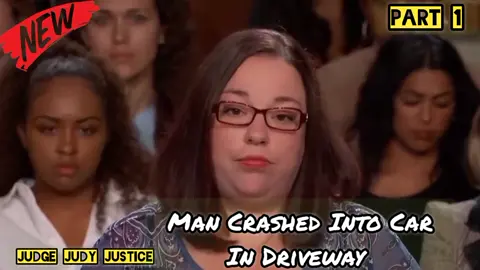 Man Crashed Into Car In Driveway | Part 1 | Judge Judy Justice  #judgejudyjustice #judyjustice #judgejudy #ustvshow #ustvclips #trending #judy #foryou #fyp 