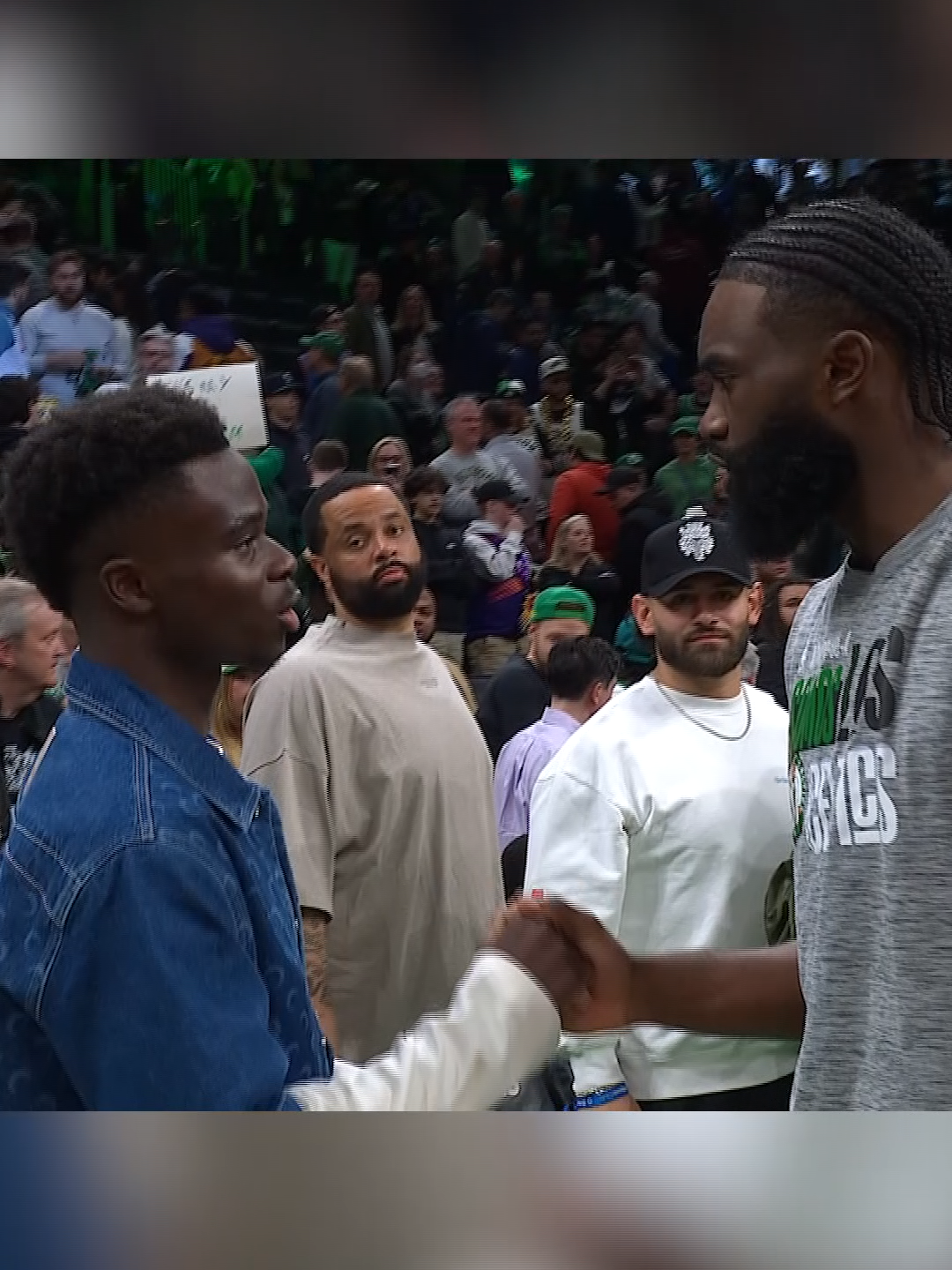 Two of the best in the world 🤩 #jaylenbrown #bukayosaka #arsenal #englishpremierleague #bostonceltics #celtics #nba