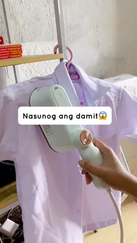 “Nasunog ang damit”😱😱 Mabuti nalang at meron na akung 2n1 Handheld Steamer Iron from @gaaborph #gaaborph #gaaborfam #gaaborsteamiron #gaabornewproduct 