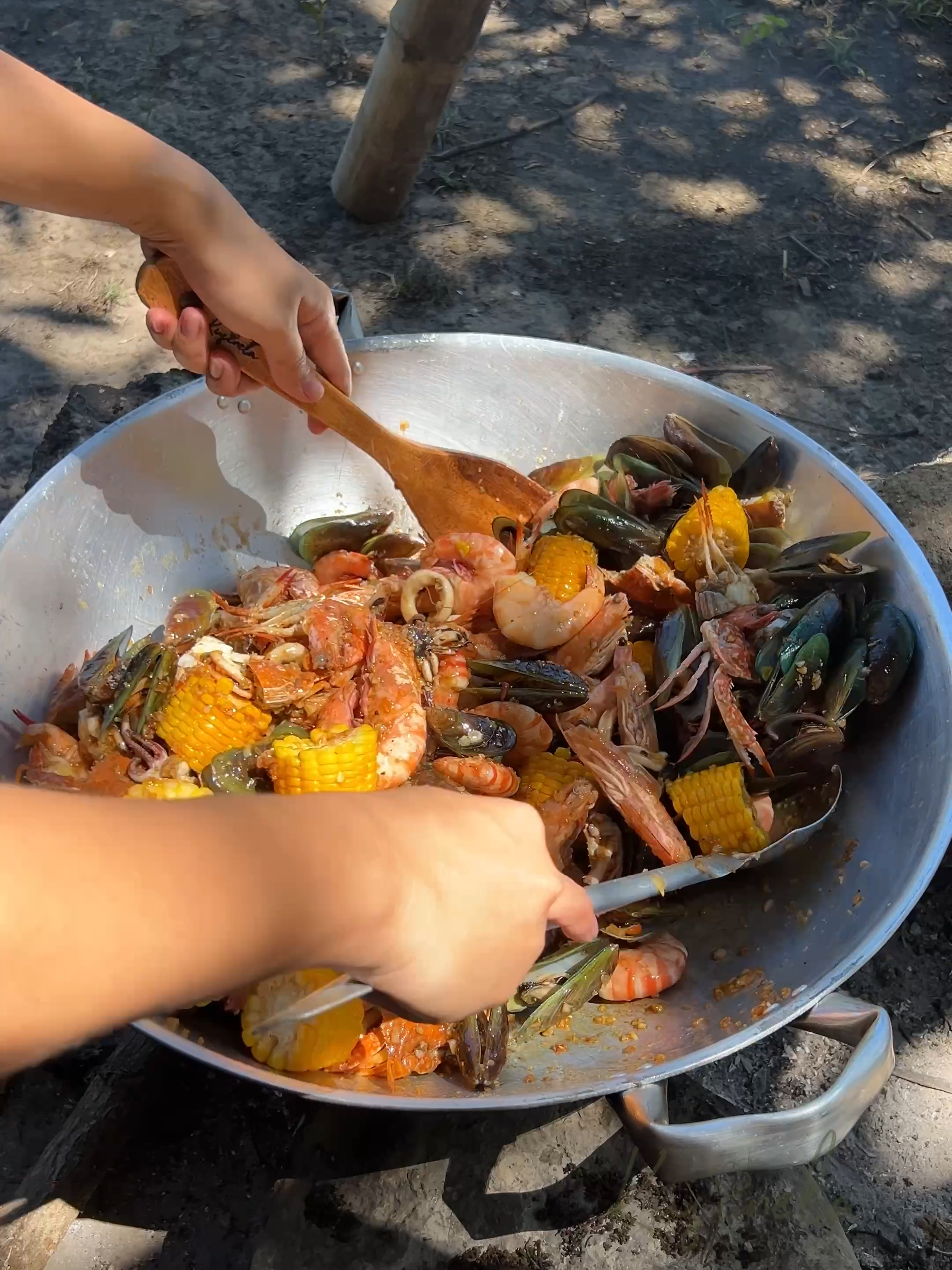 Mixed seafoods 🦀🦐🦑🌽