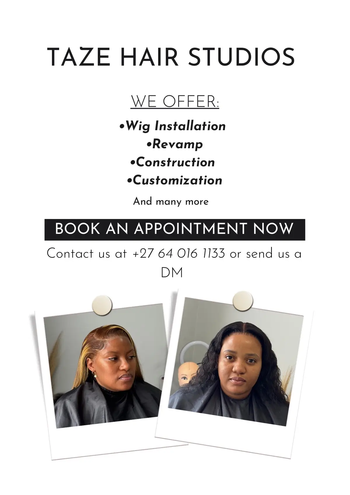 Book with us today on +27640161133 #wig #installation #hairinfluencer #benonisalon #benonitiktok #kemptonparksalon #kemptonpark #hairstylist #hairstylistsoftiktok #eastrand #tazehairstudios 