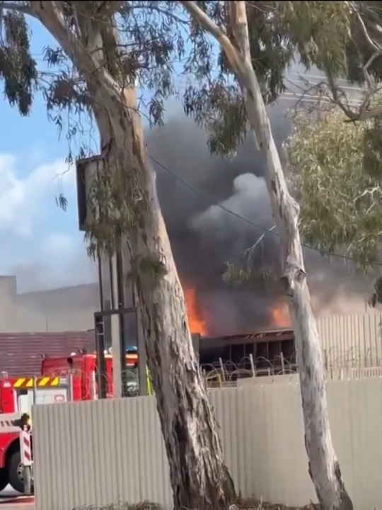 There has been a spectacular fire at a scrap metal yard. It is the second blaze at the Wingfield facility in a fortnight with this one believed to be caused by a lithium battery. #Adelaide #7NEWS