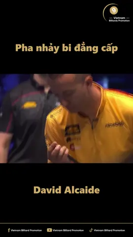 Pha nhảy bi đẳng cấp của David Alcaide!! #vietnambilliardspromotion #billiards #Davidalcaide