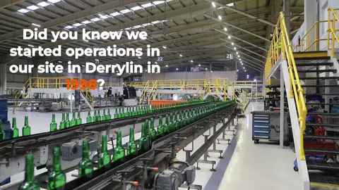 Get to know Derrylin 🏭🤩 #facts #factory #manufacturing #glass #beverages #logistics #Sustainability #alcohol #fyp #insidethefactory #productionlines #bottles #ukmanufacturing #fridayfacts #fridayfactoryfacts 