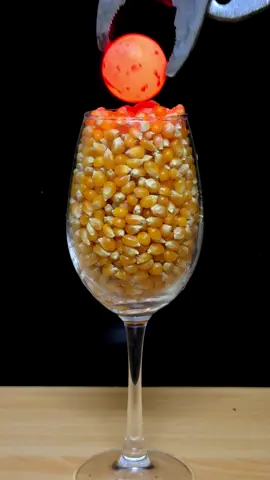 RHCB vs Corn in Glass 🌽😱 #donebyprofessional #dontattemptathome #satisfying #experiment #science #asmrsounds #rhcb #corn #fyp #ustiktok 