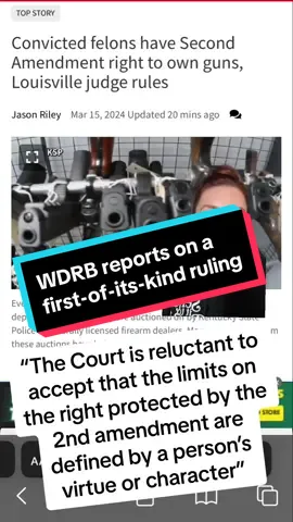 #greenscreen @WDRB News #breakingnews #louisville #kentucky #convicted #felon #possession #lawyersoftiktok #law #court 