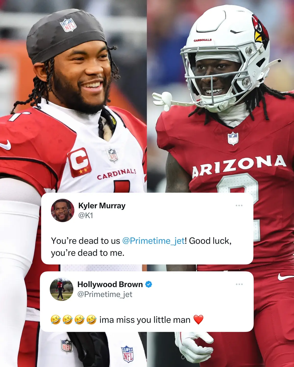 Little man 😭😭 #kylermurray #marquisebrown #hollywoodbrown #cardinals #nfl #arizona #oklahoma #football #funny 