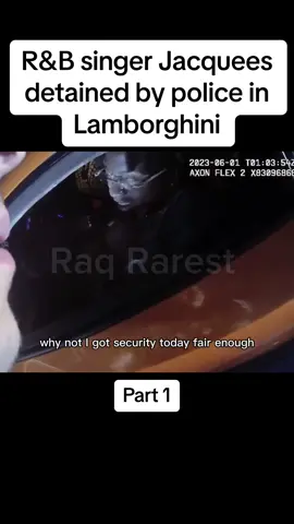 R&B singer Jacquees detained by police in Lamborghini