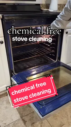 Chemical free stove cleaning! aluminum foil+ baking soda+ white vinegar  That thing was nasty! it's been a minute since I cleaned the inside of my stove. This was super quick and easy.  p.s. the spinning brush is where it's at fond it on my Amazon Storefront  #CleanTok #cleaninghack #cleaningtips 