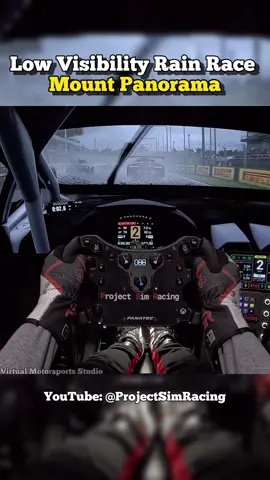 Rain Race at Mt Panorama in ACC on Triple 55” Screen Setup  YT - ProjectSimRacing  Sim - Assetto Corsa Competizione  Track - Mount Panorama Bathurst  Car - Lamborghini ST EVO 2  Like, Comment & Follow for More Immersive Sim Racing Content!  #simracing #fanatec #Motorsport 