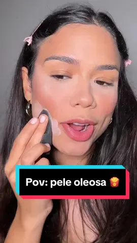 Pov: pele oleosa! Voce se identifica? #peleoleosa #makeup #maquiagem #tutorialmakeup 