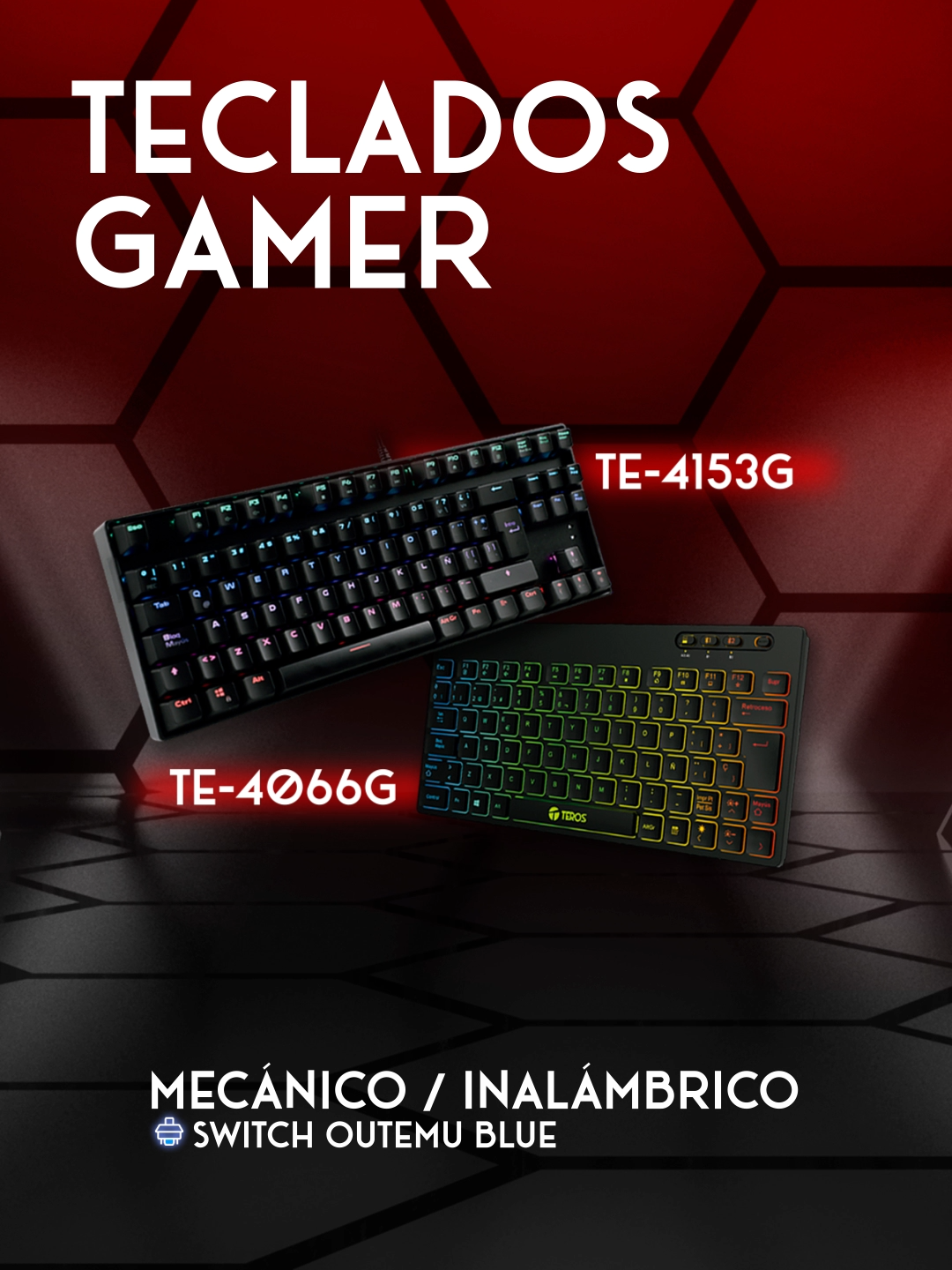 Domina cada tecla, conquista cada partida. Descubre nuestro teclado gamer diseñado para desafiar los límites del rendimiento y la precisión. #TECLADO #TEROSLATAM #JUEGO