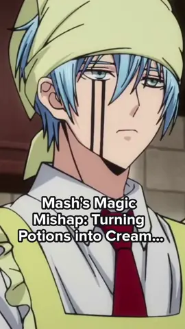 Mash's Magic Mishap: Turning Potions into Cream Puffs! #anime #animetiktok #animefyp #animes #animeedit #mashlemagicandmuscles #mashle pt3