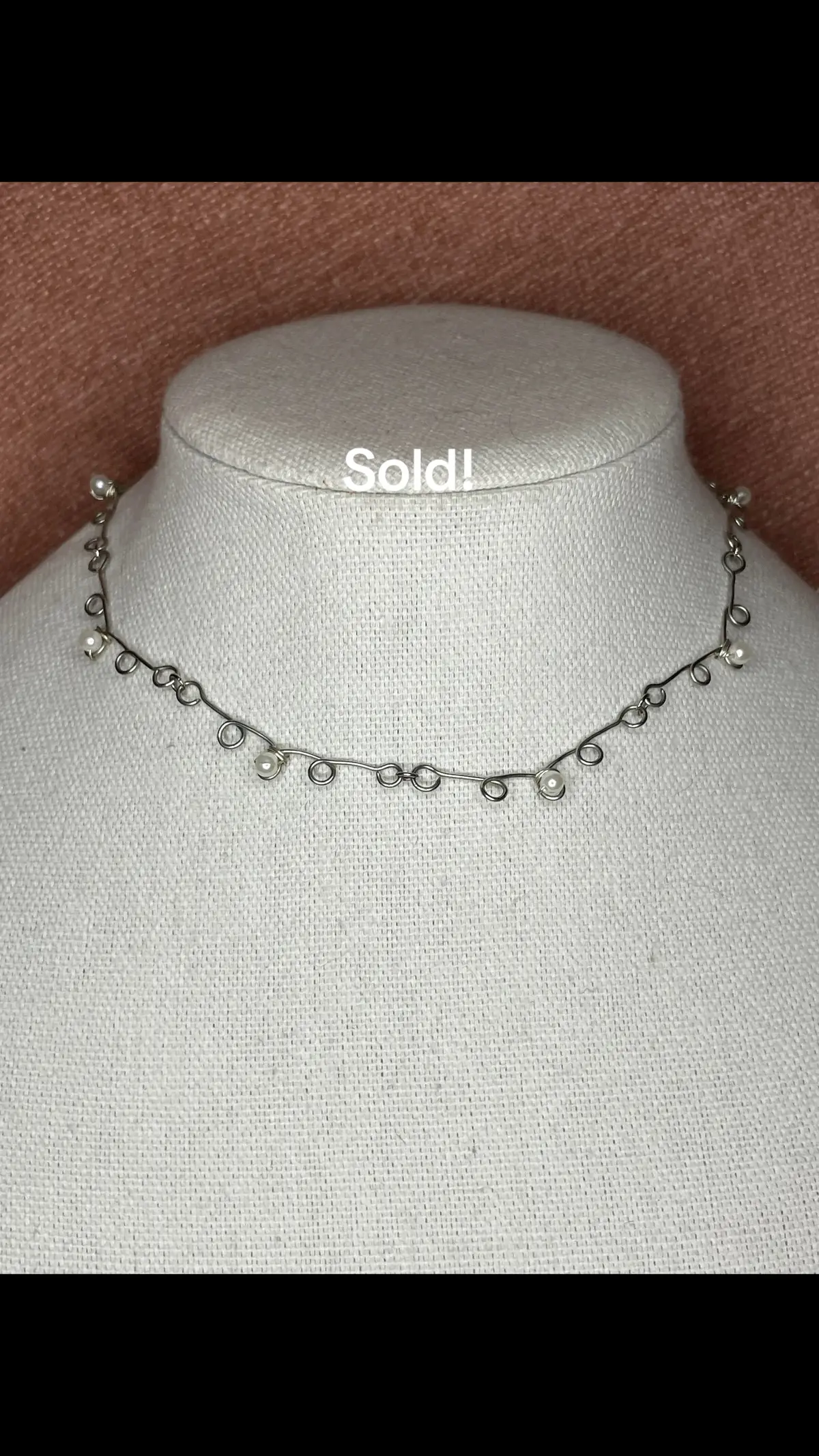 Sold this cute, dainty necklace! If you like what you see i do customs!  #handmadejewelry #beads #smallbusinesscheck #handmadejewelrybusiness #SmallBusiness #smallbusinessowner 