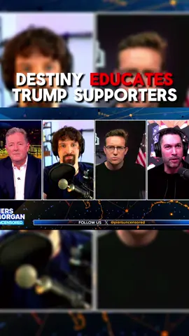 Destiny Educates Trump Supporters on Piers Morgan Uncensored #destiny #destinydebate #destinydebates #destinythestreamer #destinygg #dgg #destinyclips