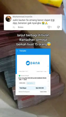 ramadhan berkah🥰😇#dana #saldodana #bank #brimo #bni #berbagi #bagibagirejeki #ramadhan #ramadankembalikuat #xyzbca #fypシ #fyp #jumatberbagi #ramadhanberbagi #ramadhan2024 #ramadhanberkah 