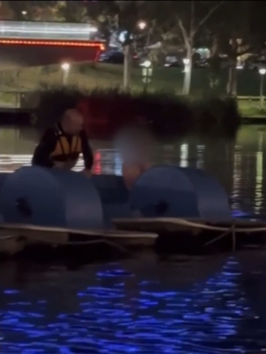 A bizarre arrest on the River Torrens has been caught on camera. #Adelaide #7NEWS