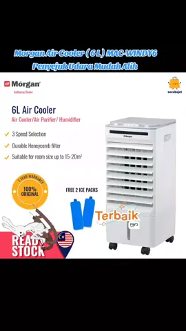 Morgan Air Cooler ( 6 L ) MAC-WINDY6 Penyejuk Udara #morgan #aircooler  #fyp #viraltiktok 
