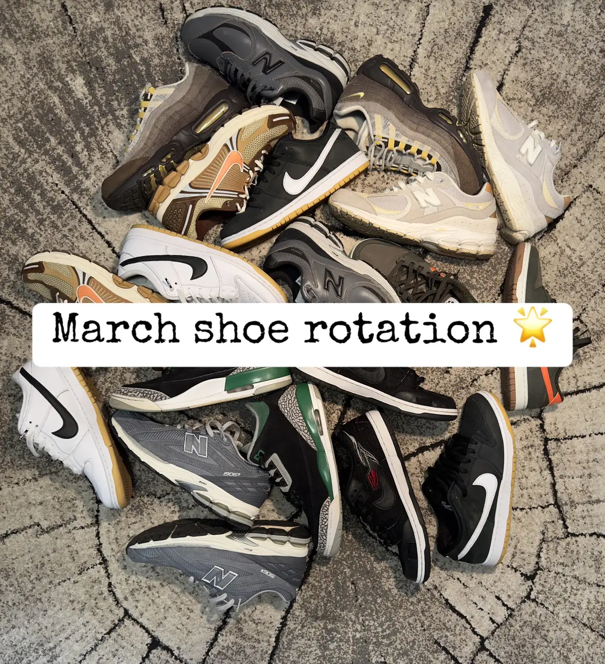 March shoe rotation 🌟 #shatoshop #shoerotation #marchshoerotation 