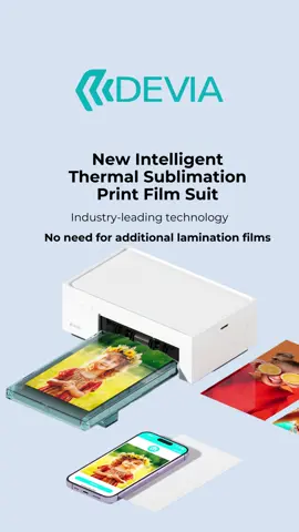 New Intelligent Thermal Sublimation Print Film Suit Industry-leading technology No need for additional lamination films #devia #printer #sublimationprinter #film #cuttingplotter #newtechnology #gadget