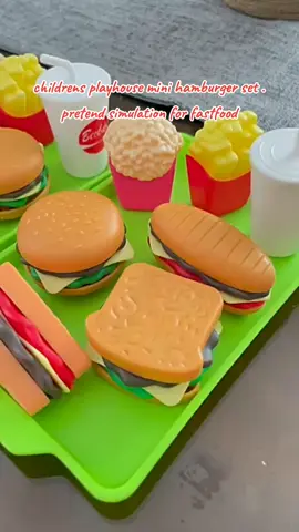 childrens playhouse mini hamburger set . pretend simulation for fastfood#children #playhouse #mini #hamburger #set #hamburgerset #pretend #simulation #fastfood #playset #toy #toys #fyp #fypシ #fypシ゚viral #fy #kids 