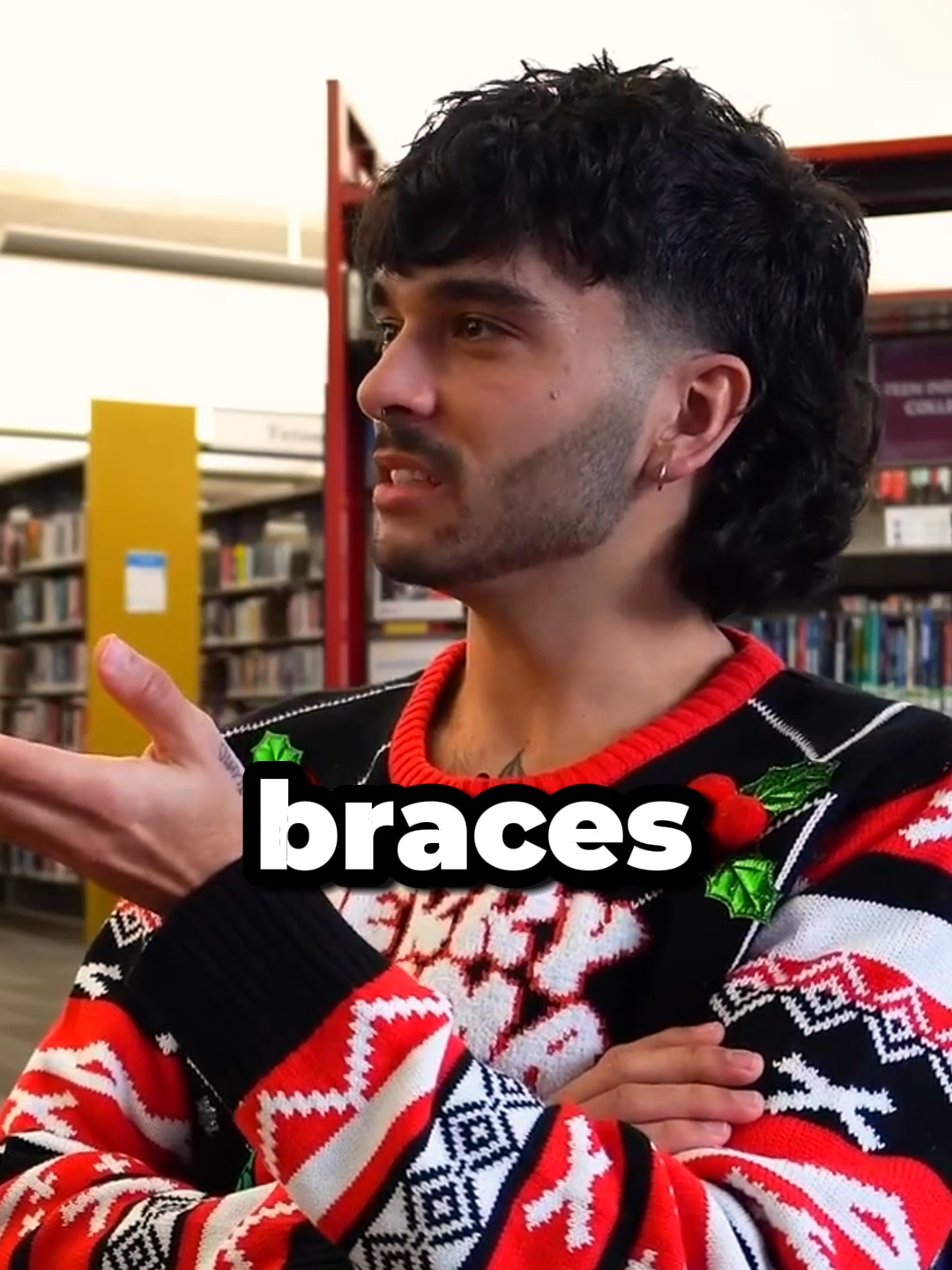 her braces? #thatlibraryshow #funny #podcast #libraryshow