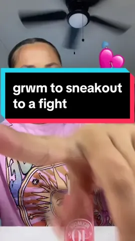 GRWM to sneakout to a FIGHT 🤍 #grwm #sneakout #fight #satire 