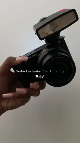 One thing I don’t like about the #zve10 camera is that it has no flash. So I had to snatch the #godoxluxjunior #contentcreatortools #contentcreationtips #cameraflash 