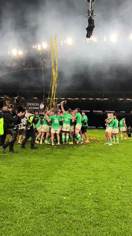 Na-na-na-na-na 🏆 Ireland are champions once again 💚 #GuinnessMensSixNations #guinnesssixnations #Irishrugby #champions #IREVSCO 