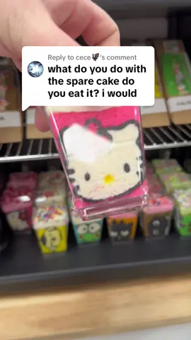 Replying to @cece🦇  I make cake cups 🥰  #cake #hellokitty #cakedecorating 