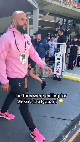 A fan favorite 💪 #messi #bodyguard #intermiami #MLS #futbol 