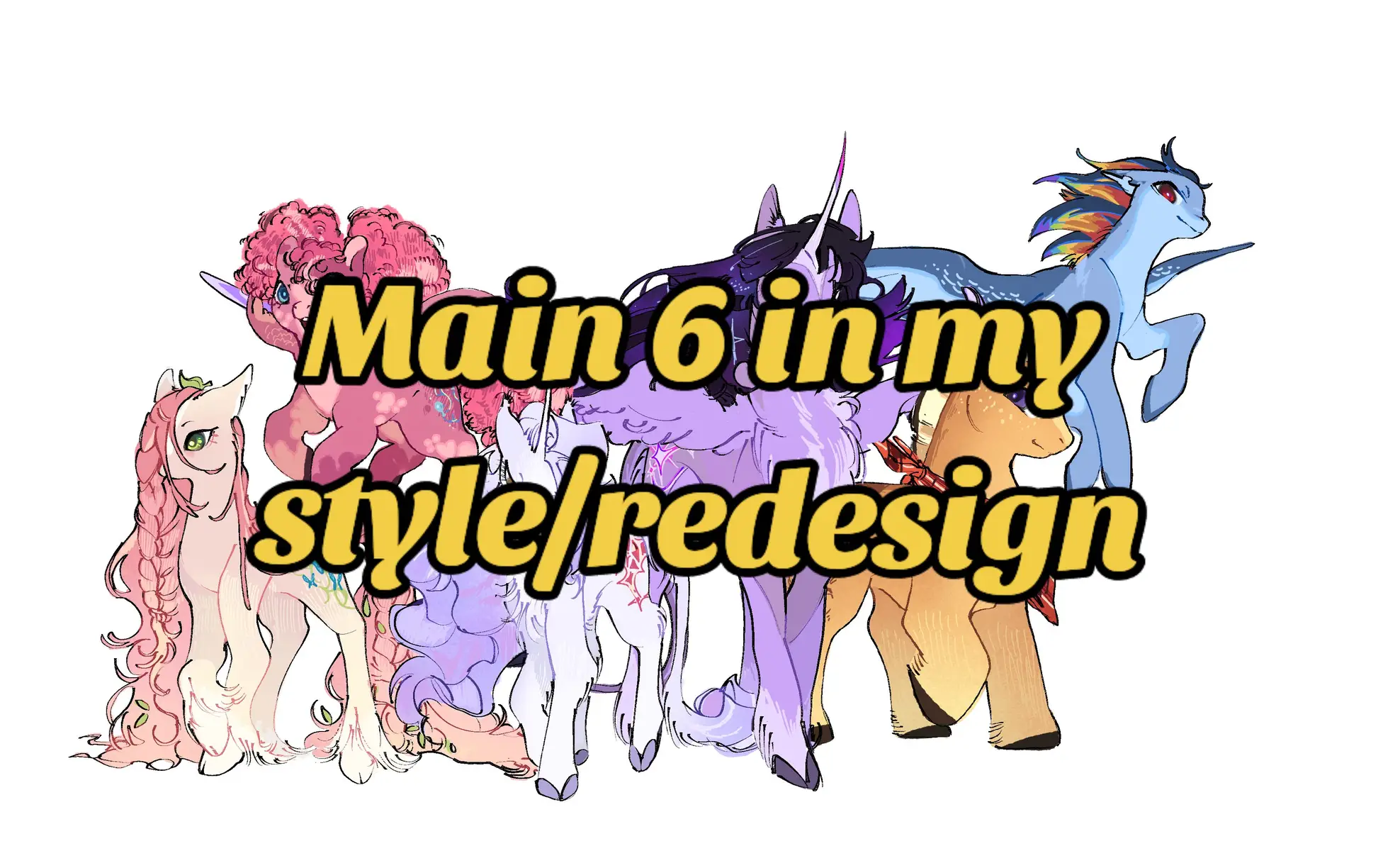Haven't done any mlp art in agesssss, but it was fun to draw them again! #mlp #mylittlepony 