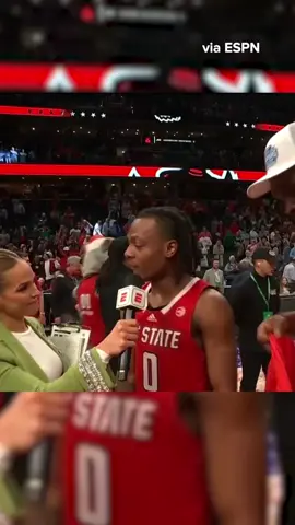 This interview 🥹 #collegebasketball #cbb #acc #ncstate 