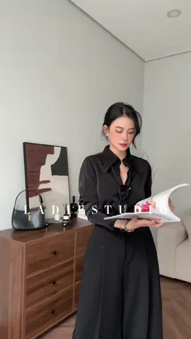 Outfit đến văn phòng sang chảnh cho chị em nhé 🖤 #mixandmatch #outfit #ladiestudio #LearnOnTikTok 