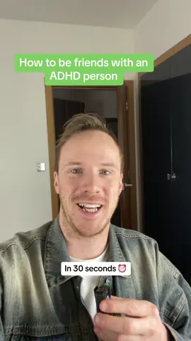 How to be friends with an ADHD person ❤️ #adhd #adhdtiktok #adhdawareness 