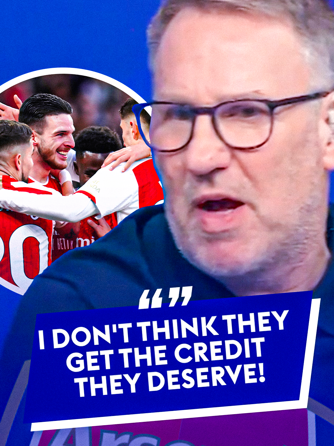 Paul Merson on Arsenal's 'undeserved' credit this season! 🗣️ #arsenal #mikelarteta #PremierLeague #PL #mancity #titlerace #championsleague