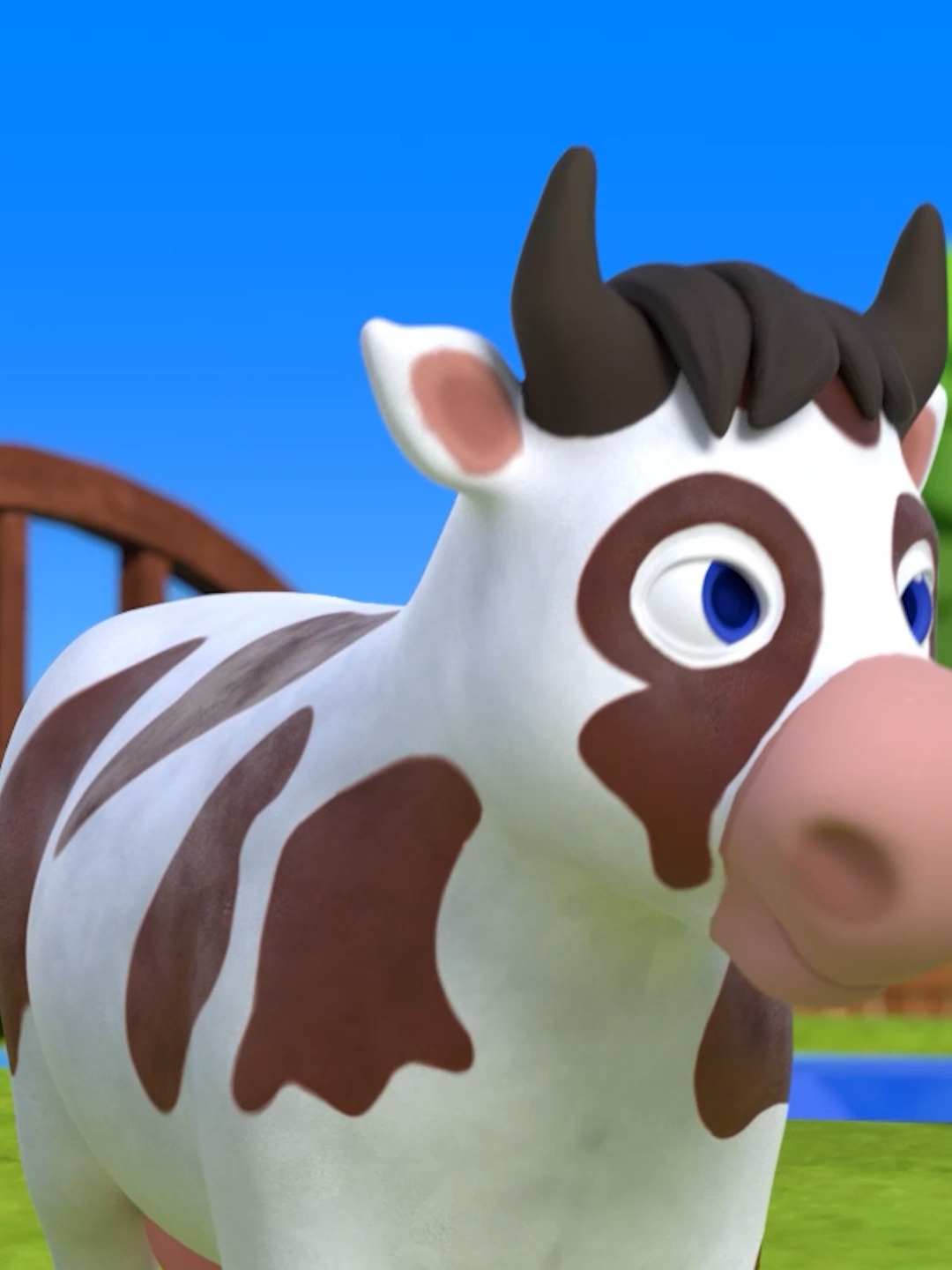 Cow On The Bus. #kids #preschool #kidsactivities #kindergarten #toddler #nurseryrhymes #baby #animation #cartoon #kidslearning #nunutv