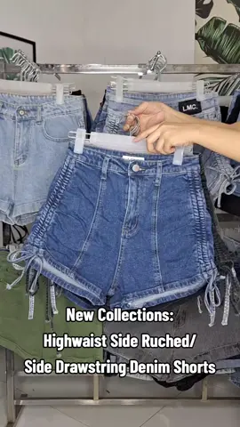 New Collections: Super comfy fitted Highwaist Side Ruched/Side Drawstring Denim Shorts. More designs will flex on our live selling😊 Available colors: Denim blue, Black, & Gray/Acid gray.  Plus bundle of highwaist denim shorts. #HighwaistDenimShorts  #DenimShort  #TriftedHighwaistDenimShorts  #SideRuchedDenimShort  #PremiumHighwaistDenimShort  #TiktokOnlineSeller  #StretchableShorts  #BundleHighwaistDenimShort  #foryoupage  #FYP 
