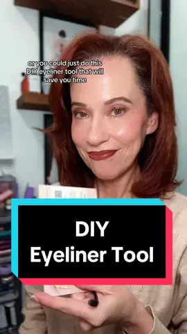 If you’re looking for a good #eyelinertool here’s a hack that will save you time and money. #eyelinerhack #eyelinertools #makeuptips 
