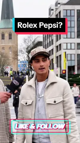 Rolex Pepsi?  #fy #foryou #foryoupage #fyp #fypシ #fypシ゚#viral #fypage #fyy #fyyy #strassenumfrage #Video #videoviral #viral #StreetTalkTV #moda #stylecheck 