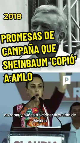 Las promesas de campaña que Sheinbaum (@Claudia Sheinbaum Pardo) le 'copió' a AMLO #sheinbaum #amlo #nomentir #austeridad #lopezobrador #elecciones #eleccionesmexico #elecciones2024 #politicomx 