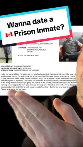 On the latest ‘wanna date a Canadian prison inmate!?’ @madelayne klein and I discuss Nick Fontanelli and Keith Tankard #crimetok #canadiancrime #lasalle #montrealtiktok #crocodiletears 