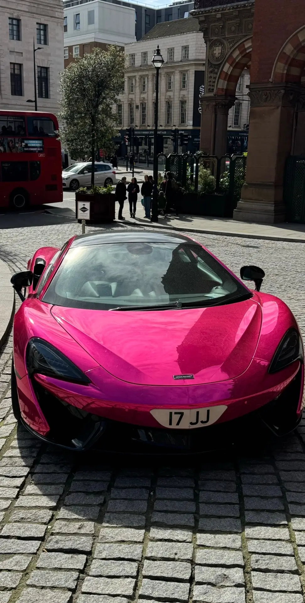 #car #sportcar #maclaren #london #fyp #streetphotography #streetwear #pink #pinkcar 