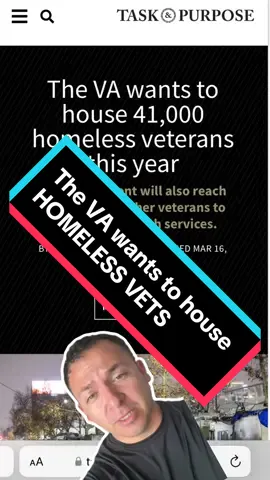 The VA wants to take Homeless Veterans off the street @Task and Purpose #fyp #news #newsanchor #newsattiktok #newsreporter #newstiktok #newstory #breakingnews #militarynews #media 
