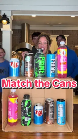 How fast could you put these cans in order? #familygamenight #matchgame #FamilyFun #challenge 