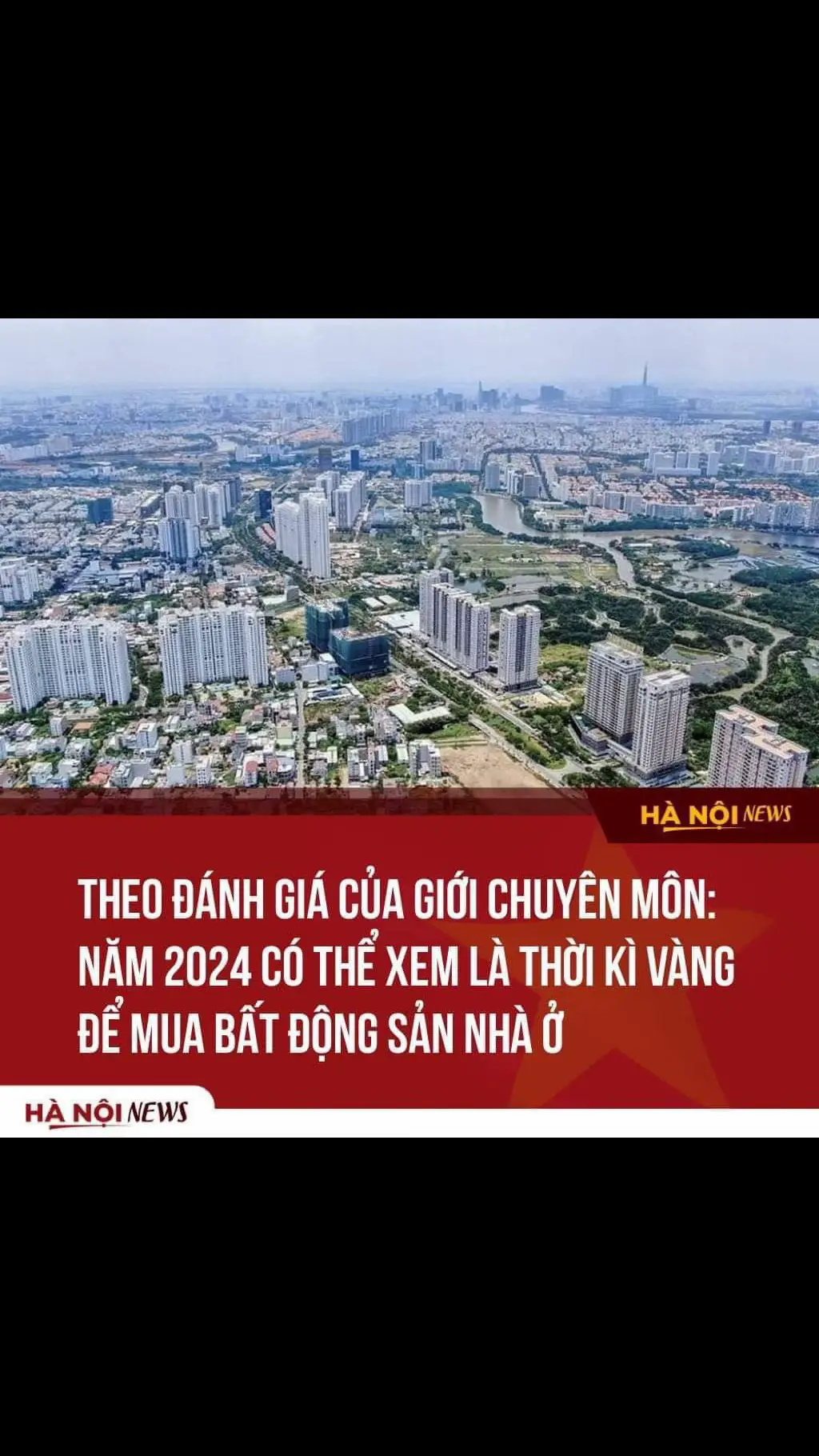 GIỚI CHUYÊN MÔN: THAY VÌ CHỜ ĐỢI, KHÁCH HÀNG NÊN MUA NHÀ SỚM NHẤT VÀ 2024 LÀ GIAI ĐOẠN TỐT CUỐI CÙNG ĐỂ MUA VÀO Theo khảo sát, không chỉ ở nội đô mà ngay ở các huyện ngoại thành Hà Nội, giá căn hộ cũng đã vượt ngưỡng 40 triệu đồng/m2 từ lâu. Chẳng hạn như tại Nam An Khánh, huyện Hoài Đức, giá một căn hộ 2 phòng ngủ, diện tích hơn 60m2 tại chung cư The Golden An Khánh đã tăng từ 1,95 tỷ đồng ở thời điểm giữa năm 2023 lên 2,6 tỷ đồng khi kết thúc năm. Việc giá nhà tăng cao cũng không có gì bất ngờ. Theo thống kê của Savills, giá sơ cấp căn hộ đã tăng liên tục trong vòng 20 quý trở lại đây. Hiện, 51 – 70 triệu đồng/m2 chính là khoảng giá phổ biến nhất của các dự án căn hộ mới. Nguyên nhân là do nguồn cung khan hiếm đến cực đoan , nhu cầu sở hữu nhà ở dâng cao cùng với tốc độ đô thị hóa mạnh mẽ, chi phí phát triển dự án ngày càng lớn... Tình thế này dẫn đến một thực trạng là người nào càng đắn đo, chờ đợi, nuôi hi vọng giá nhà giảm thì cơ hội sở hữu nhà sẽ càng ít đi.  Ở góc độ đầu tư, có thể thấy rằng việc xuống tiền nắm giữ bất động sản nhà ở trong thời gian qua là quyết định “khôn khéo” bậc nhất, bởi sự an toàn gần như tuyệt đối và tỷ suất lợi nhuận đạt mức khá cao 5-6%/năm. Vậy nên, năm 2024 được xem như “chân sóng” của chu kỳ, việc xuống tiền ngay lúc này đồng nghĩa với việc nhà đầu tư đang “đón lõng” thị trường, sẽ gặt hái được lợi nhuận lớn trong tương lai. Theo: Vietnam Finance Ảnh: hà nội news #batdongsan #kienthucbatdongsan #canhochungcu #chungcugiare #datnemvendo 